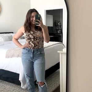 Snake skin bodysuits - size M